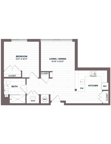 floorplan image of apartment 628